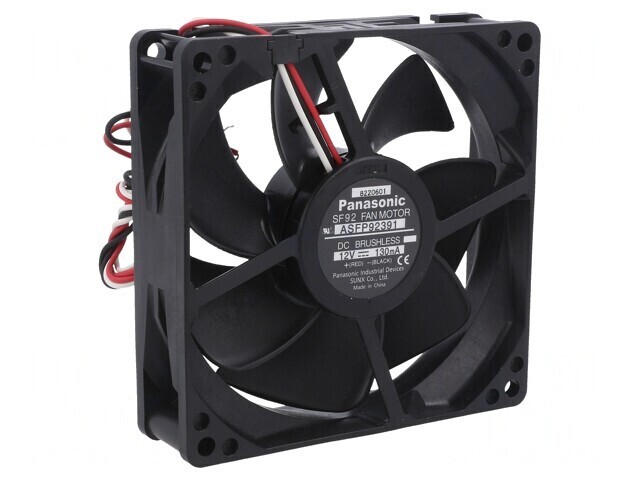 Ventilator axial 12V 92x92x25mm 67,8m3/h 25dBA cu bilă