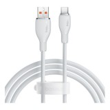 CABLU alimentare si date Baseus Pudding, Fast Charging Data Cable pt. smartphone, USB la USB Type-C 100W, 1.2m, alb &quot;P10355703221-00&quot; (timbru verde 0.
