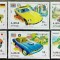 250-AJMAN-MASINI AUTO-Serie completa de 6 timbre dantelate CONFORM SCAN MNH