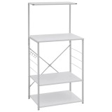 Cumpara ieftin Dulap cuptor microunde, alb, 60x39,6x123 cm, lemn prelucrat