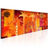 Cumpara ieftin Tablou - African Collage 120x40 cm