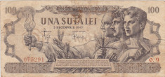 ROMANIA 100 LEI 5 DECEMBRIE 1947 VF foto