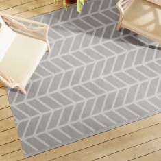 vidaXL Covor de exterior, ARAKIL gri, 160x230 cm, PP