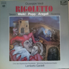 Editie cartonata 3XLP Giuseppe Verdi, Lamberto Gardelli ‎– Rigoletto (EX)