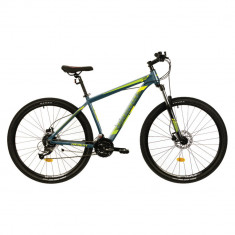 Bicicleta MTB Colinelli COL27, Marimea L, 29 inch, Verde, Schimbator Shimano Altus, 24 Viteze, Cadru foto