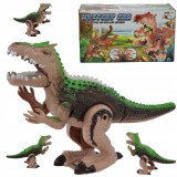 TYRANOSAURUS REX INTERACTIV MERGEAZĂ ȘI SE ILUMINEAZĂ
