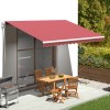 P&acirc;nză de rezervă pentru copertină, roșu vișiniu, 4,5x3,5 m