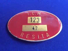 Insigna industrie - Insigna Romania - Insigna Combinatul Siderurgic Re?i?a foto
