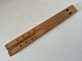 # Fluier dublu vechi (gemen) din lemn sculptat manual - artizanat retro, 30 cm