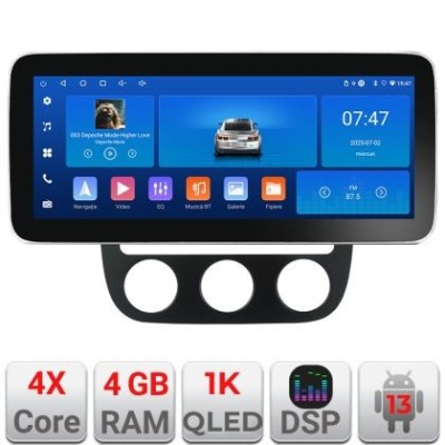 Navigatie VW Golf 5 2004-2010 clima automatica Edotec 4+64 12.3 inch Incell 1K android Wifi 5Ghz gps internet KIT-golf5-automatic CarStore Technology foto