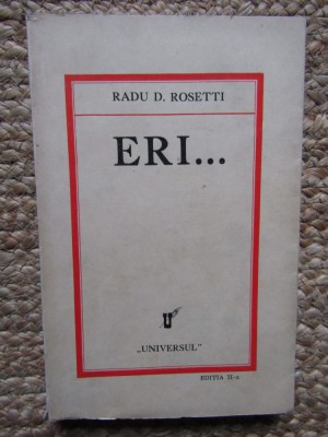 Radu D.Rosetti - Eri... foto
