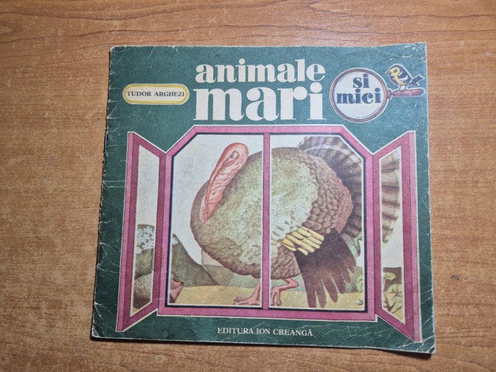 carte pentru copii - animale mari - tudor arghezi - din anul 1986