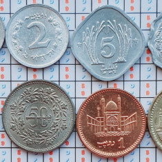 set 8 monede Pakistan 1, 2, 5, 10, 25, 50 Paisa 1, 2 Rupees 1967-2005 UNC - A036