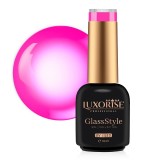 Cumpara ieftin Oja Semipermanenta LUXORISE GlassStyle - Cyber Pink 10ml