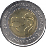 Panama 1 Balboa 2019 - Logo ZMT 2019, Bimetalica, B11, KM-168 UNC !!!, America Centrala si de Sud