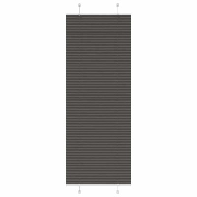 Jaluză plisată negru 75x200 cm Lățime țesătură 74,4cm poliester foto