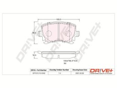 Dr!ve+ DP1010.10.0062 set placute frana,frana disc