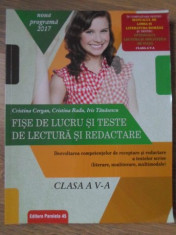 FISE DE LUCRU SI TESTE DE LECTURA SI REDACTARE CLASA A V-A-CRISTINA CERGAN, CRISTINA RADU, IRIS TANASESCU foto