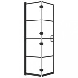 Cumpara ieftin Cabina de dus pliabila, negru, 80x140 cm, ESG