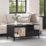 vidaXL Masă de cafea Stejar negru 90 x 49 x 45 cm Lemn compozit