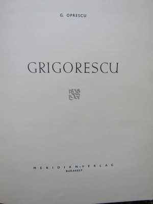 GRIGORESCU G OPRESCU -LIMBA GERMANA foto