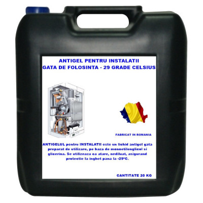 Antigel instalatii gata de folosinta -29 grade C Arca Lux, 20 Kg foto