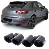 Tavite duble cu aspect sport negru, potrivite pentru Porsche Macan 95B 14-17 Performance AutoTuning