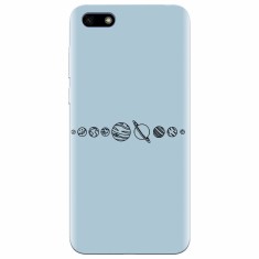 Husa silicon pentru Huawei Y5 Prime 2018, Planets