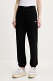 Tommy Jeans pantaloni de trening din bumbac pentru copii culoarea negru, uni, DW0DW20679