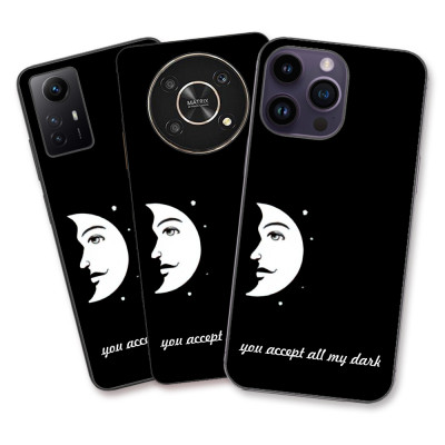 Husa Apple iPhone 7 / iPhone 8 / iPhone SE 2020 Silicon Gel Tpu Model Cupluri Model Luna foto