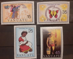 Vanuatu 1981 Craciun, serie 4v mnh foto