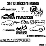 Set 13 Stickere Mazda , Autocolante Tuning Auto Personalizate, Oem