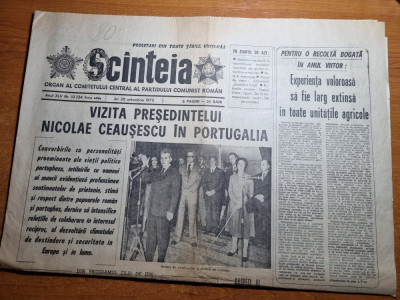 scanteia 30 octombrie 1975-ceausescu vizita in portugalia foto