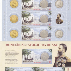 ROMANIA 2015 - MONETARIA STATULUI, MINICOLI, MNH - LP 2068a+ 2068e