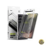 Folie de protectie Ecran Ringke Easy Slide pentru Samsung Galaxy S25 Ultra S938 Sticla Securizata Full Glue Set 2 bucati