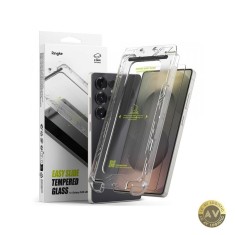 Folie de protectie Ecran Ringke Easy Slide pentru Samsung Galaxy S25 Ultra S938 Sticla Securizata Full Glue Set 2 bucati