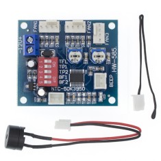 Placa de control a vitezei ventilatorului CPU, control de temperatură, DC 12V 5A PWM
