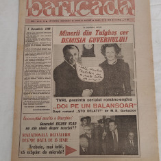 Ziarul BARICADA (27 noiembrie 1990) Anul I nr. 46