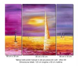 Cumpara ieftin Tablou pictat manual 3 piese - Veliere - 120x90cm ulei pe panza, Spectaculos