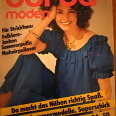 Burda revista moda vintage cu tipare anii 80