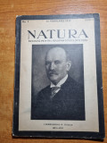 revista natura 15 februarie 1937-moartea lui g. titeica,articol muzeul antipa