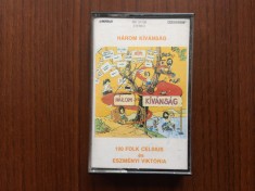 100 Folk Celsius Eszmenyi Viktoria Harom Kivansag caseta album audio muzica pop ungureasca usoara maghiara + bonus
