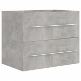 Dulap de chiuvetă, gri beton, 60x38,5x48 cm, PAL