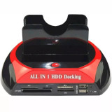 Cumpara ieftin Dock hard disk, cu usb, dual, SATA 3.5/2.5, Gonga&reg; Negru/Rosu