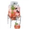Dozator Bauturi Sticla cu Robinet Suport Metalic 4L Danny Home WEI A-13793 DNC53343