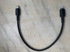 Cablu incarcare Iphone MFI 30cm lungime special pentru masina foto
