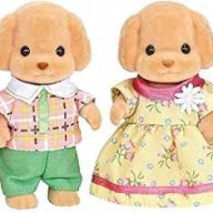 Figurine Sylvanian Families - Familia Catelusilor Poodle