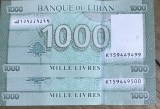 BNKSTR LIBAN 1000 LIVRES (LIRE) UNC (pret pe bucata) serii cosecutive