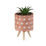 Ghiveci decorativ cu planta artificiala, Verde, 14 cm, ATU-085512, Oem
