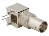Conector BNC soclu mamă 90&deg; 50&Omega; THT polipropilenă
